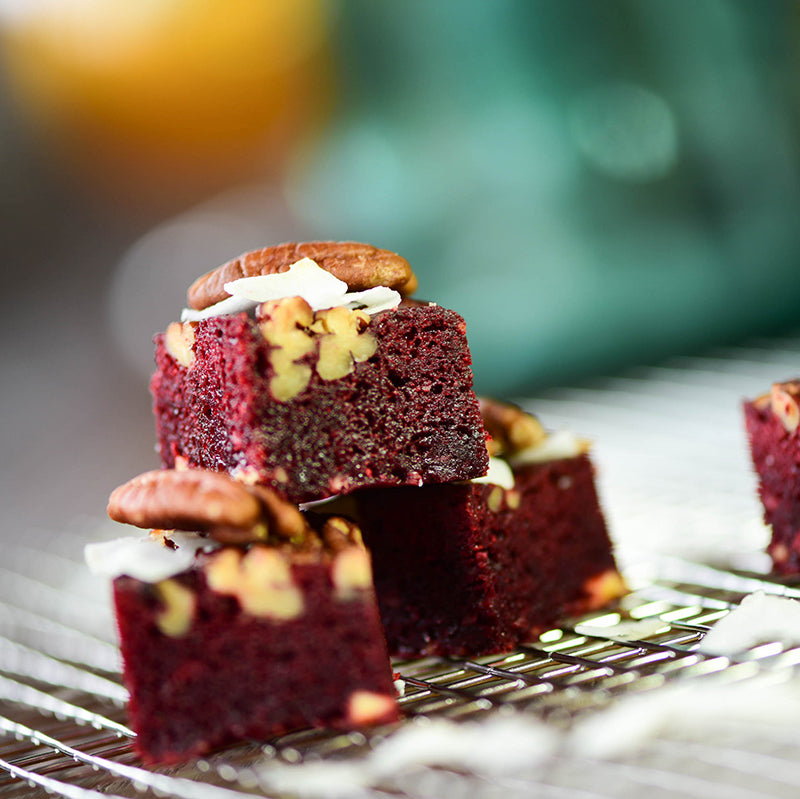 Desserts | Espresso Chocolate Brownie Tray w/ Bourbon Cream
