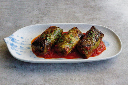 German Pork Cabbage Rolls w/ Tomato Sauce