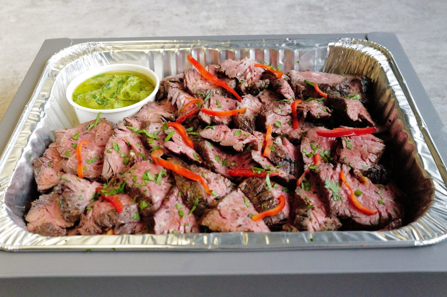 Grilled Hanger Steak w/ Chimichurri