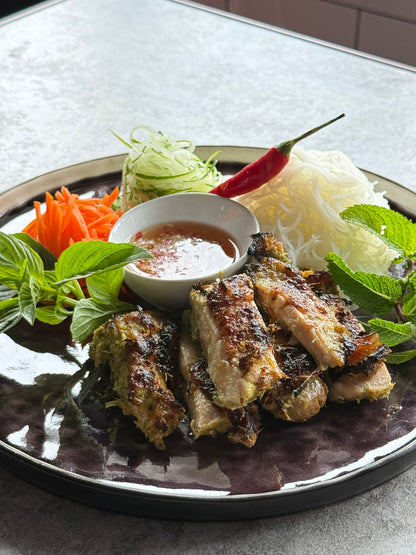 Lemongrass Chicken w/ Rice Vermicelli, Pickled Carrots & Vietnamese Dressing