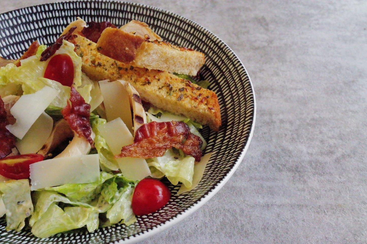 Loaded Baby Gem Caesar Salad (Chicken, Smoked Salmon or Shrimp)